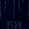 Hot Christmas Warehouse 420 Blue & Cool White Concave Bulb Led Christmas Icicle String Light - 10M