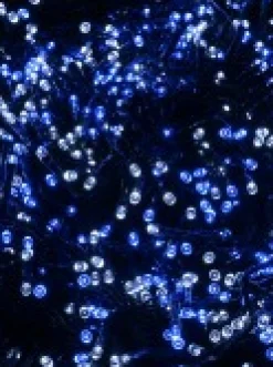 Best Sale Christmas Warehouse 1000 Blue & Cool White Led Concave Bulb Christmas Fairy String Lights - 50M
