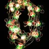 Cheap Christmas Warehouse 20 Candy Canes With Warm White Led Bulb Christmas String Battery Lights - 2M
