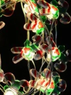 Cheap Christmas Warehouse 20 Candy Canes With Warm White Led Bulb Christmas String Battery Lights - 2M