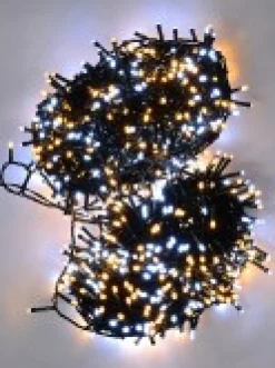 Cheap Christmas Warehouse 1000 Cool & Warm White Led Concave Bulb Wifi Christmas String Lights - 50M
