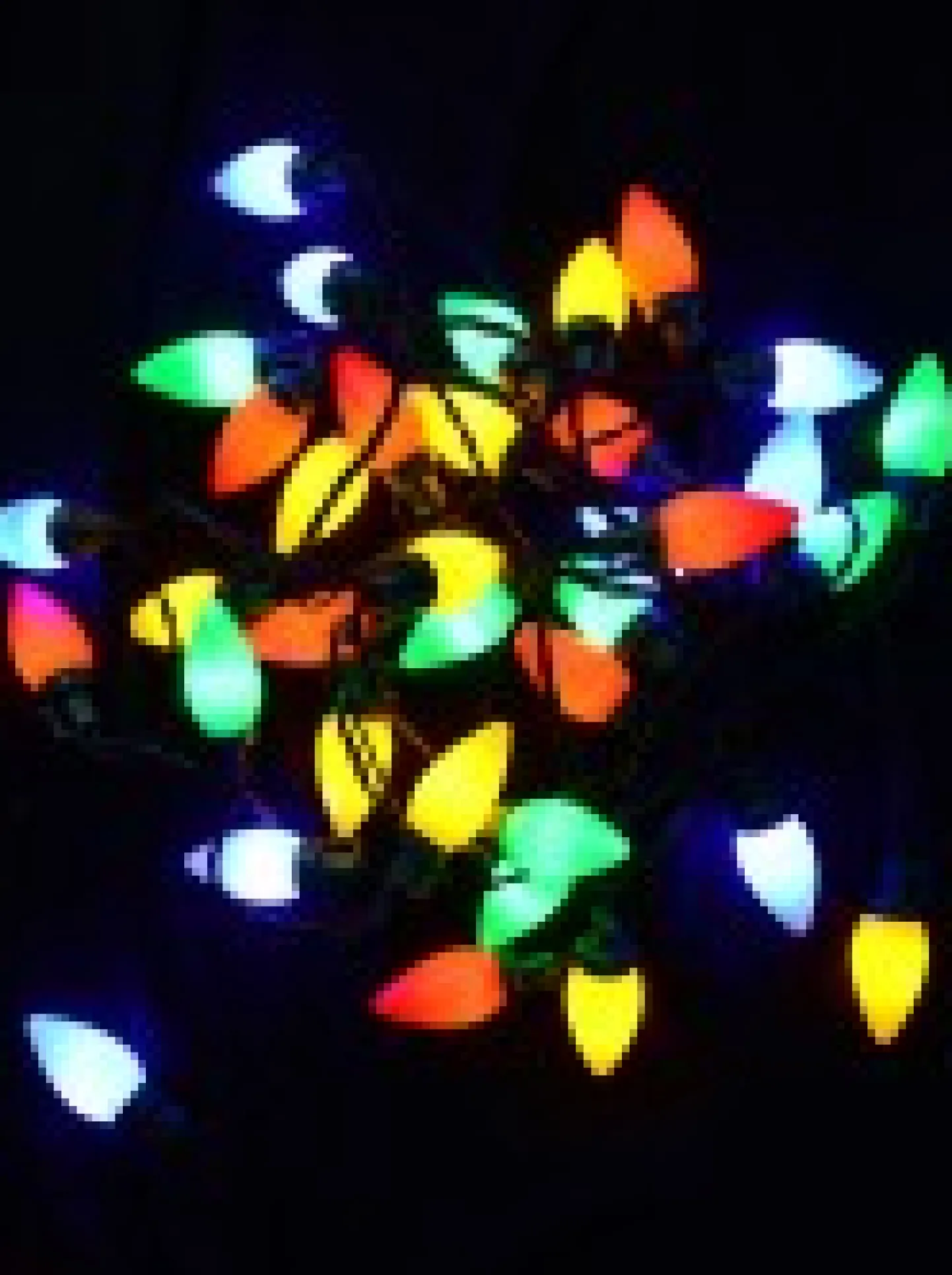 New Christmas Warehouse 40 Multi Colour Led C7 Bulb Christmas Fairy String Lights - 3.9M
