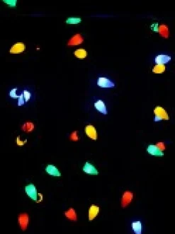 New Christmas Warehouse 40 Multi Colour Led C7 Bulb Christmas Fairy String Lights - 3.9M
