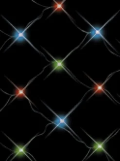 New Christmas Warehouse 96 Multi Colour Led Concave Bulb Christmas Net Light - 1.3M X 2.1M