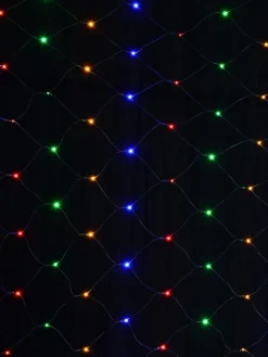 Sale Christmas Warehouse 180 Multi Colour Led Concave Bulb Christmas Net Light - 1.8M X 1.8M