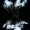 Outlet Christmas Warehouse 20 Stars With Cool White Led Bulb Christmas String Battery Lights - 2M