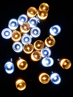 Hot Christmas Warehouse 1000 Warm & Cool White Led Concave Bulb Christmas Fairy String Lights - 50M