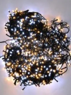 Hot Christmas Warehouse 1000 Warm & Cool White Led Concave Bulb Christmas Fairy String Lights - 50M