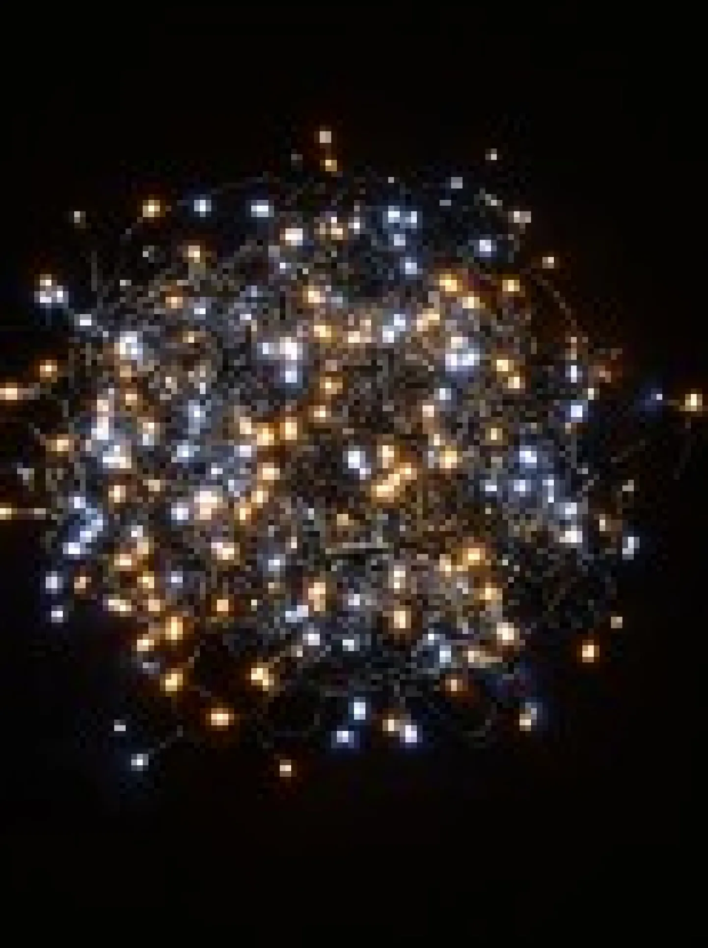 Cheap Christmas Warehouse 500 Warm & Cool White Led Concave Bulb Christmas Fairy String Lights - 25M