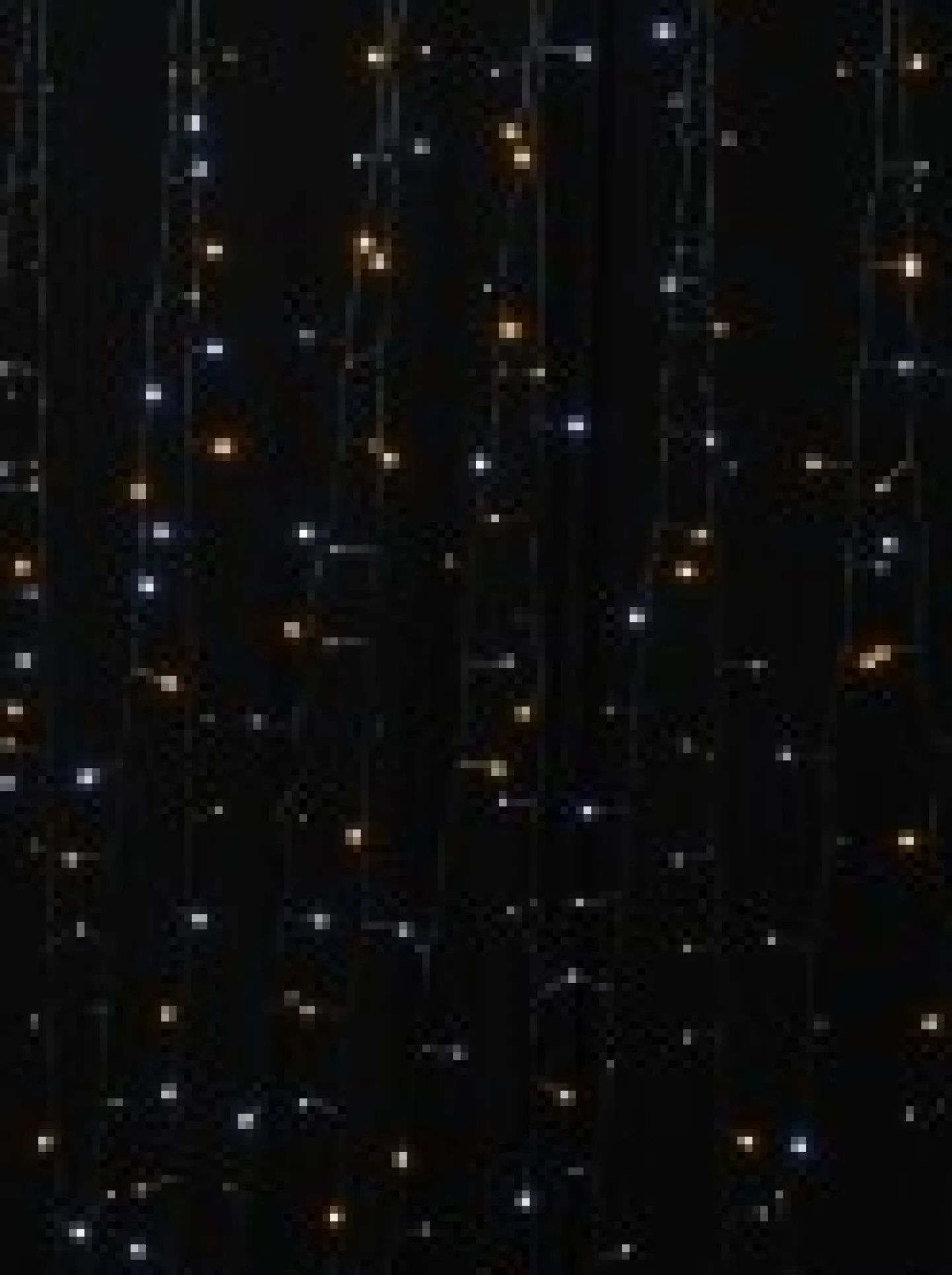 Outlet Christmas Warehouse 300 Warm & Cool White Led Concave Bulb Christmas Fairy String Lights - 15M