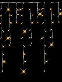Shop Christmas Warehouse 420 Warm White Concave Bulb Led Christmas Icicle String Light - 10M
