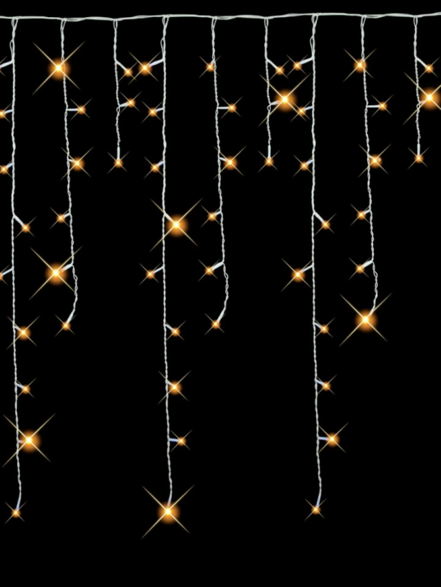 Shop Christmas Warehouse 420 Warm White Concave Bulb Led Christmas Icicle String Light - 10M