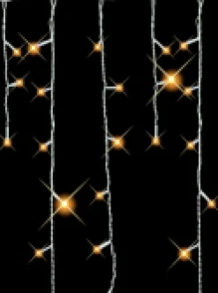 Shop Christmas Warehouse 420 Warm White Concave Bulb Led Christmas Icicle String Light - 10M