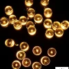 New Christmas Warehouse 500 Warm White Concave Led Bulb Solar Powered String Fairy Lights - 50M