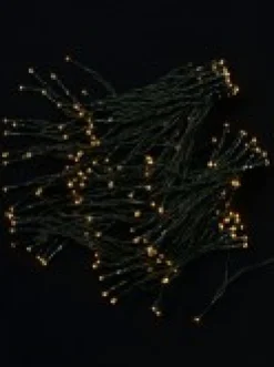 New Christmas Warehouse 500 Warm White Concave Led Bulb Solar Powered String Fairy Lights - 50M