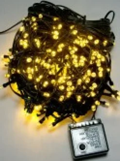 Fashion Christmas Warehouse 500 Warm White Led Concave Bulb Christmas Fairy String Lights - 25M