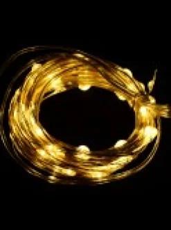 Cheap Christmas Warehouse 100 Warm White Micro Led Seed Bulb Christmas Wire Battery Lights - 10M