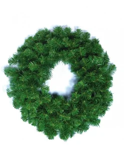Hot Christmas Warehouse Balsam Pine Needle Christmas Wreath With 200 Tips - 58Cm