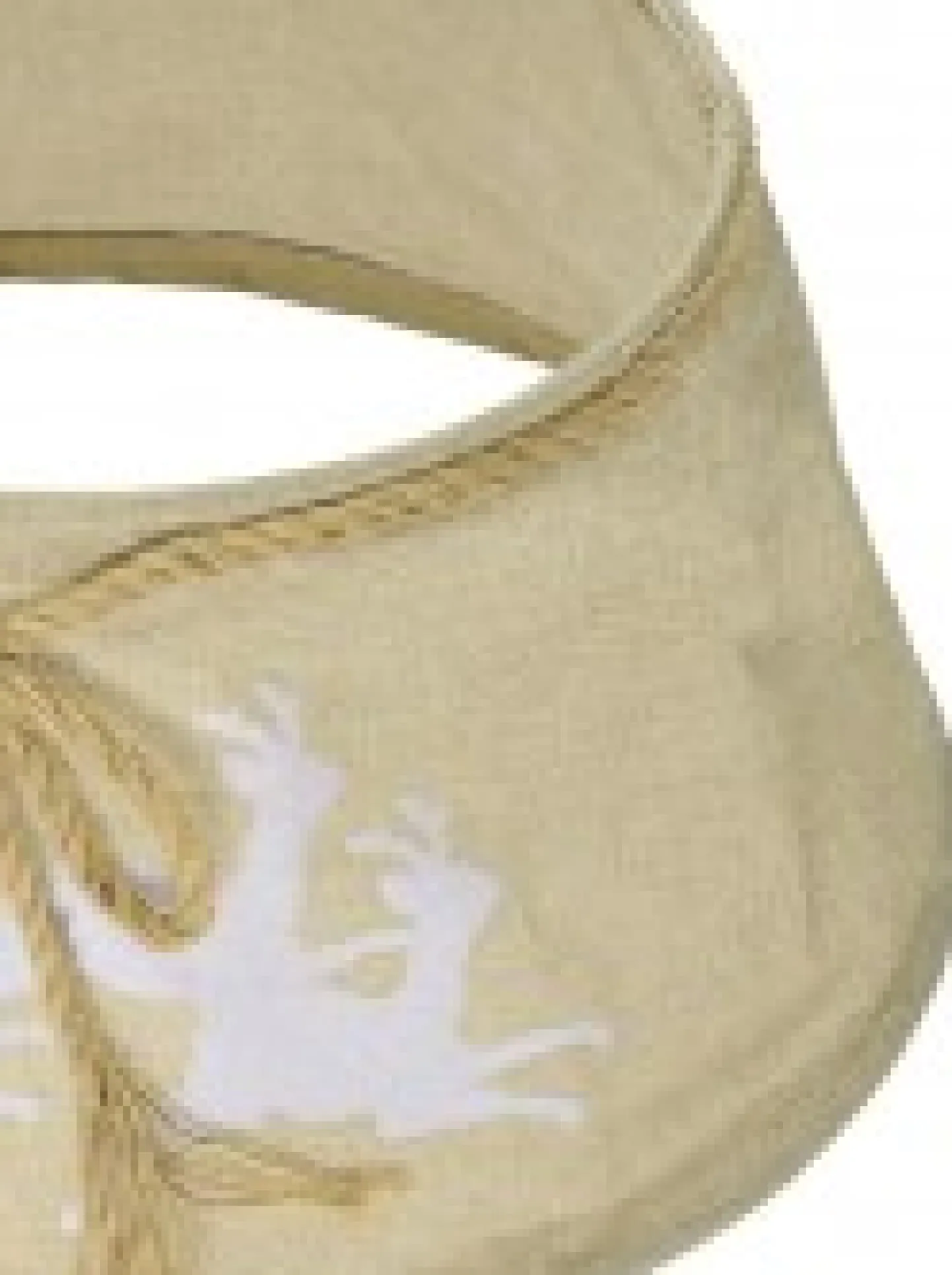 Discount Christmas Warehouse Burlap With Reindeer Print Conical Shape Christmas Tree Skirt - 58Cm