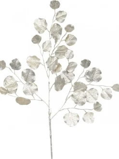 Cheap Christmas Warehouse Champagne Wide Leaf Magnolia Look Decorative Christmas Spray Stem - 86Cm