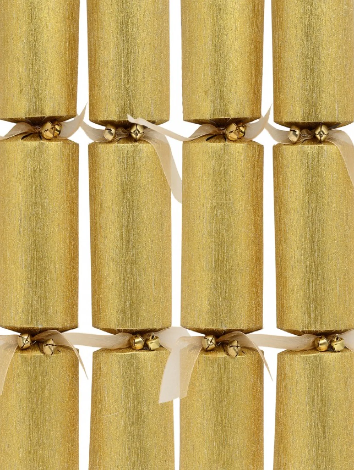 Cheap Christmas Warehouse Christmas Jingle Gold Glitter Thread Look Design Bon Bons - 6 X 35Cm