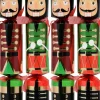 Shop Christmas Warehouse Christmas Jingle Green & Red Traditional Nutcracker Bon Bons - 10 X 34Cm