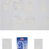Clearance Christmas Warehouse Christmas Themes Reusable Spray Snow Stencil Christmas Decorations - 24Cm