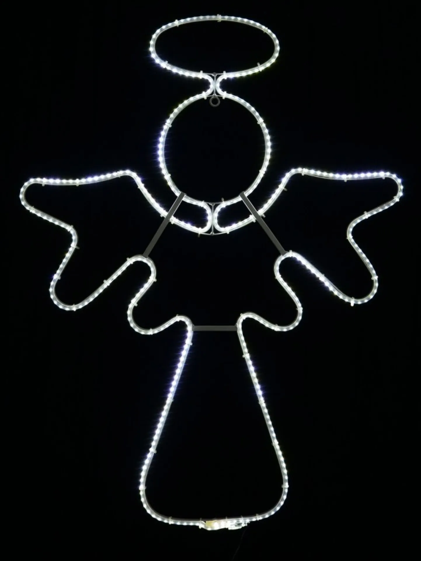 Cheap Christmas Warehouse Cool White Nativity Angel With Halo Smd Strip Light Silhouette - 83Cm