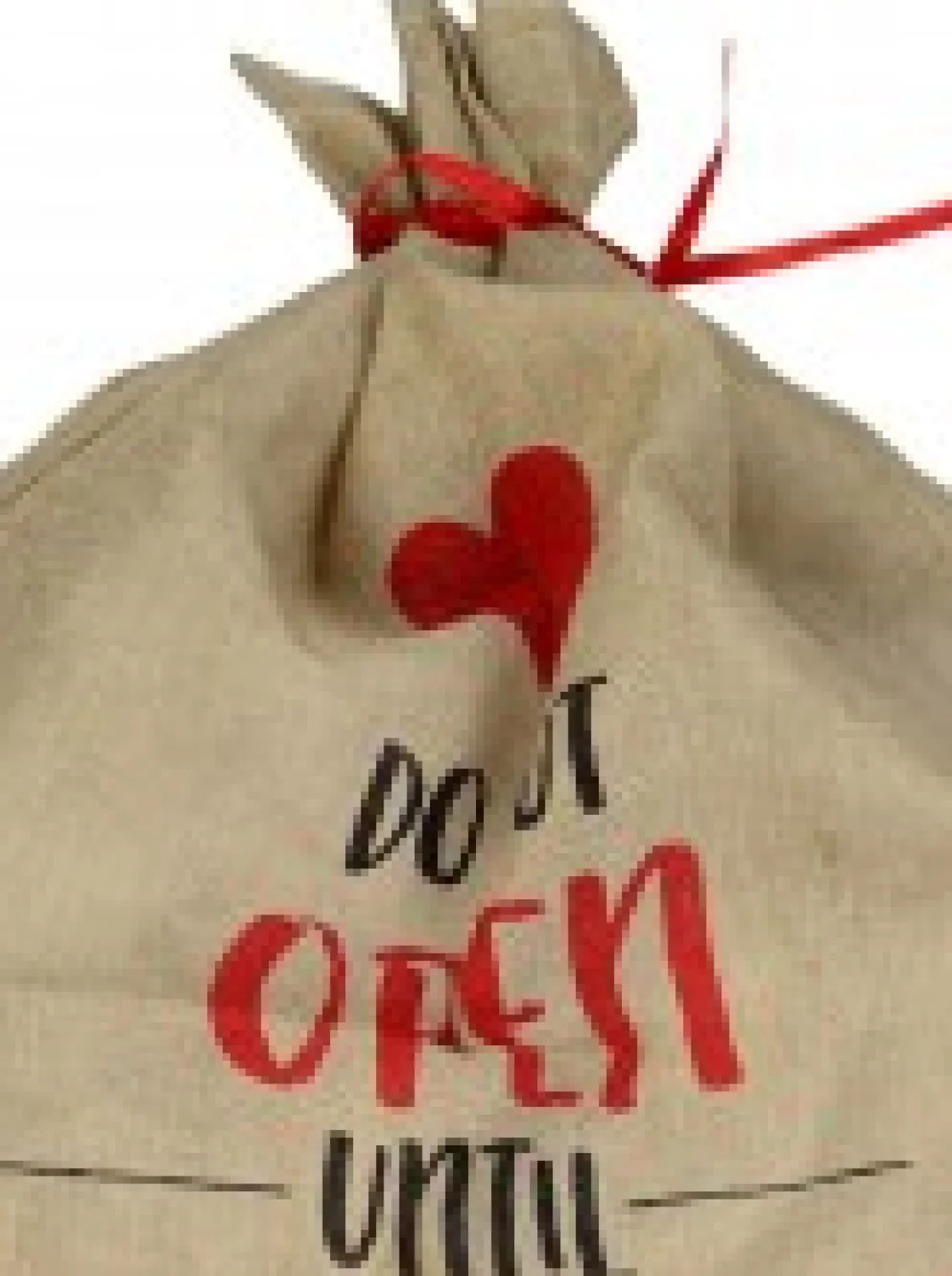 Flash Sale Christmas Warehouse Faux Jute Happy Santa Do Not Open Until Christmas Gift Santa Sack - 93Cm