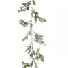 Cheap Christmas Warehouse Frosted Christmas Holly Leaves & Berries Vine Christmas Garland - 1.8M