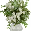 Best Christmas Warehouse Frosted Mistletoe With Simulant Jewel Christmas Hanging Decoration - 12Cm