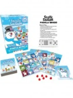 Fashion Christmas Warehouse Frosty The Snowman Family Bingo Christmas Game - 2 To 18 Players