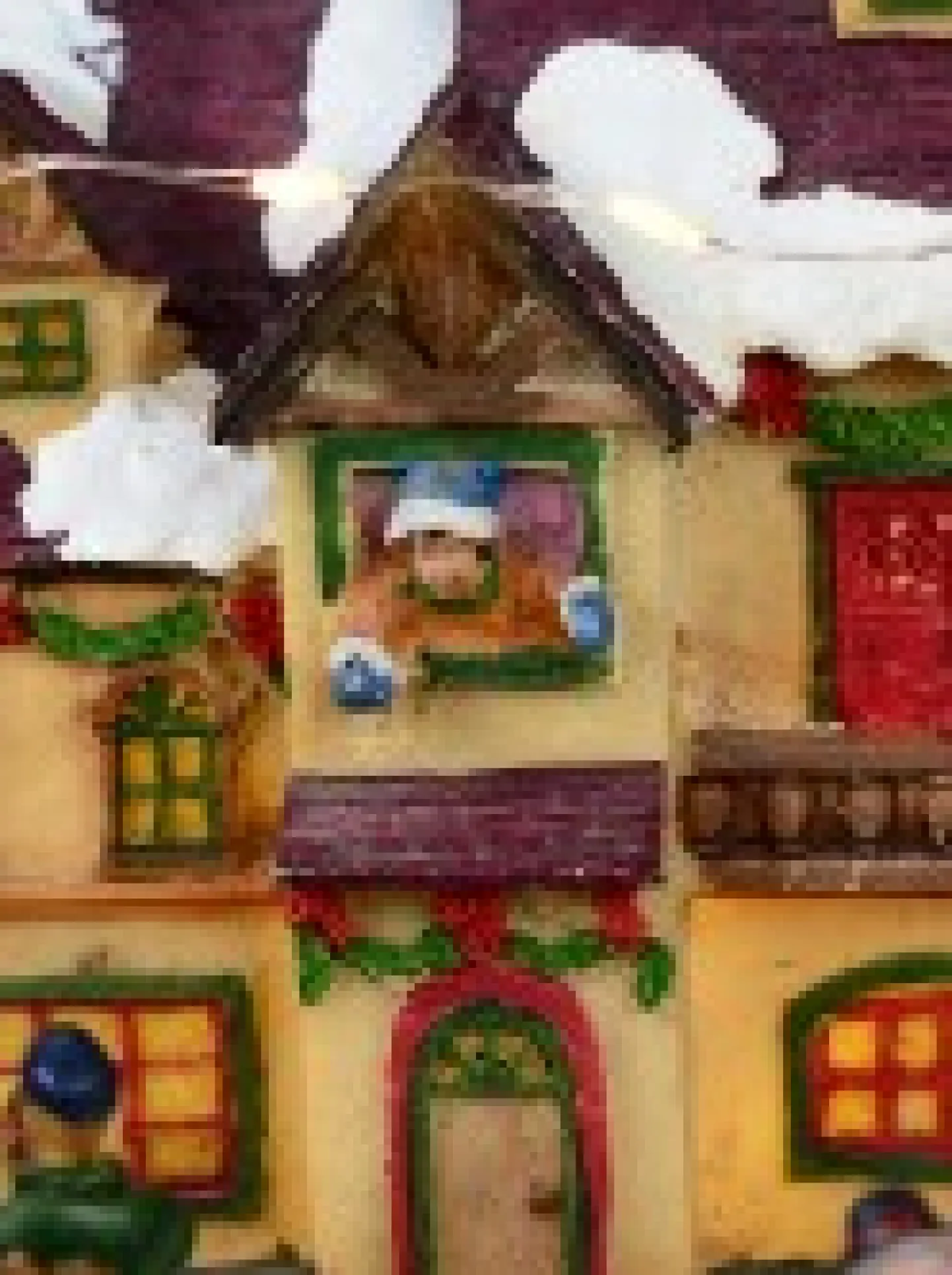 Shop Christmas Warehouse Fun Slide & Merry-Go-Round At Santa's Workshop Christmas Village Scene - 23Cm