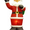 Clearance Christmas Warehouse Giant Santa Holding Christmas Sack Illuminated Christmas Inflatable Display - 3M