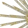 Discount Christmas Warehouse Gold & Platinum Glittered Starburst Decorative Christmas Ornament Pick - 25Cm