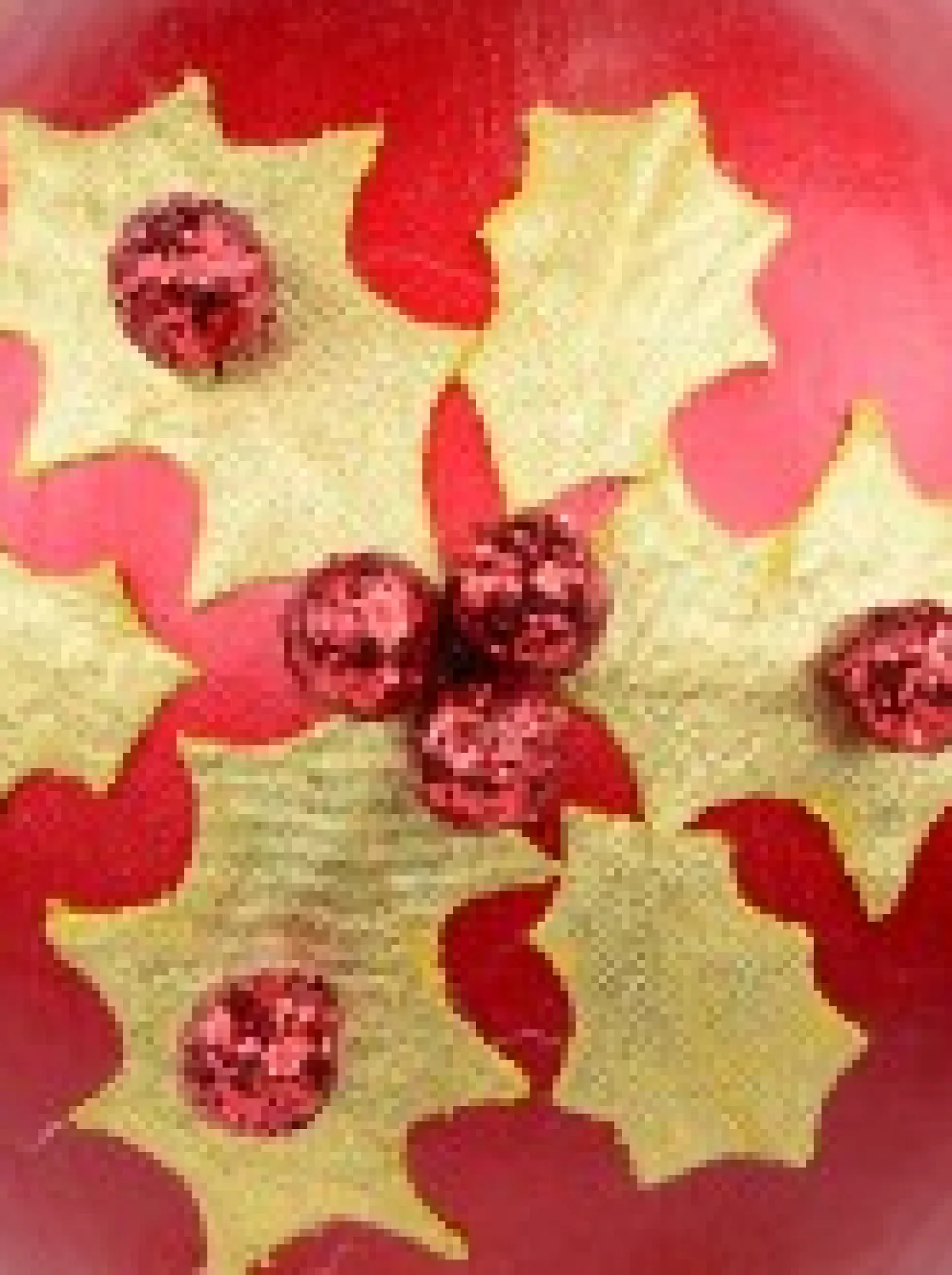 Best Christmas Warehouse Gold Antique Holly Red Bauble Christmas Tree Hanging Decoration - 11Cm