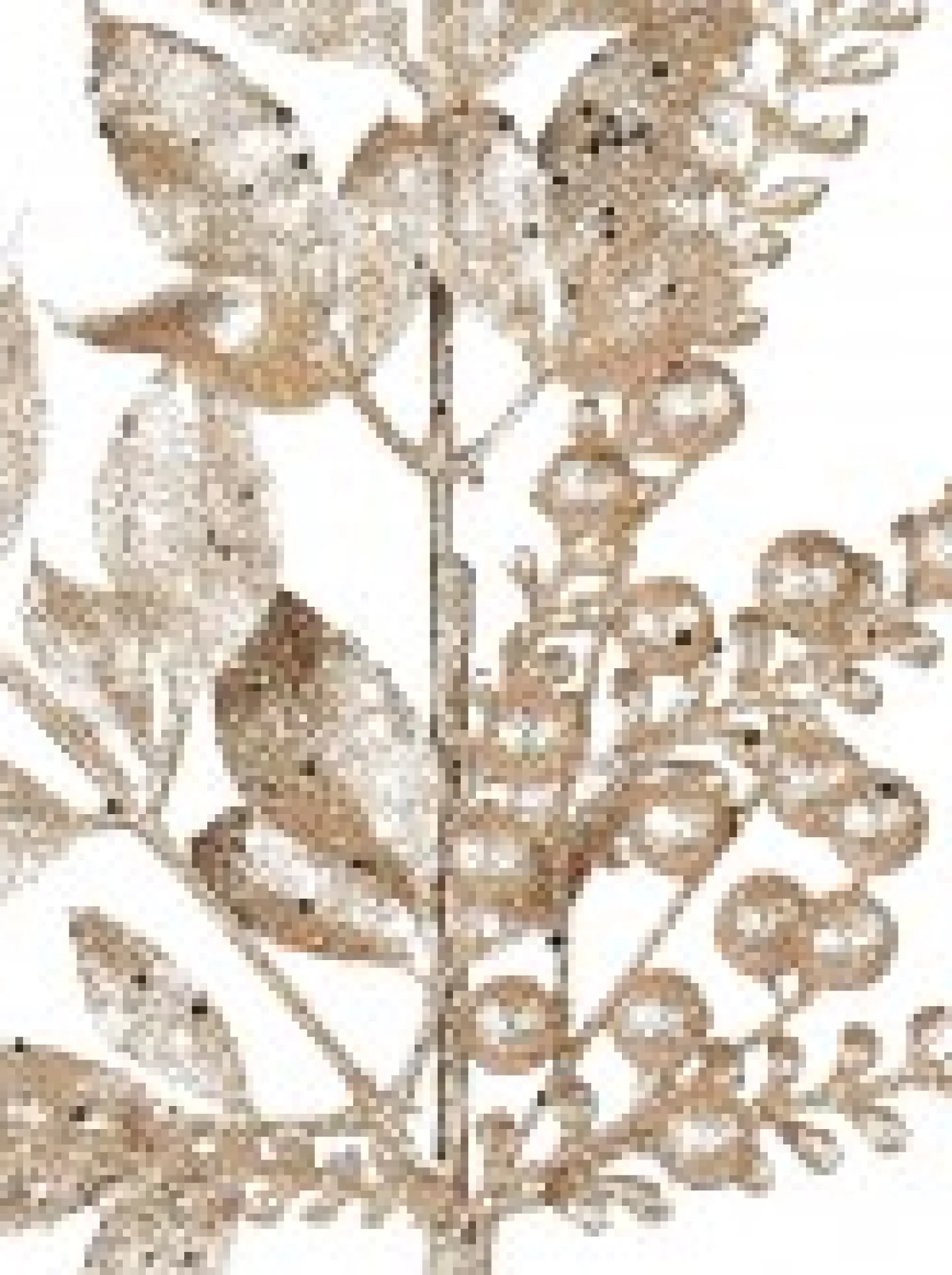 Hot Christmas Warehouse Gold Glittered Leaves, Berries & Eucalyptus Christmas Spray Stem - 54Cm