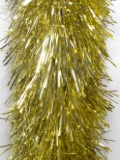 Cheap Christmas Warehouse Gold Metallic 8Ply Classic Christmas Tinsel Garland - 10Cm X 5M
