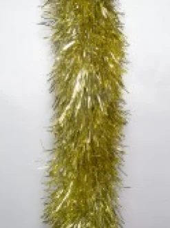 Cheap Christmas Warehouse Gold Metallic 8Ply Classic Christmas Tinsel Garland - 10Cm X 5M