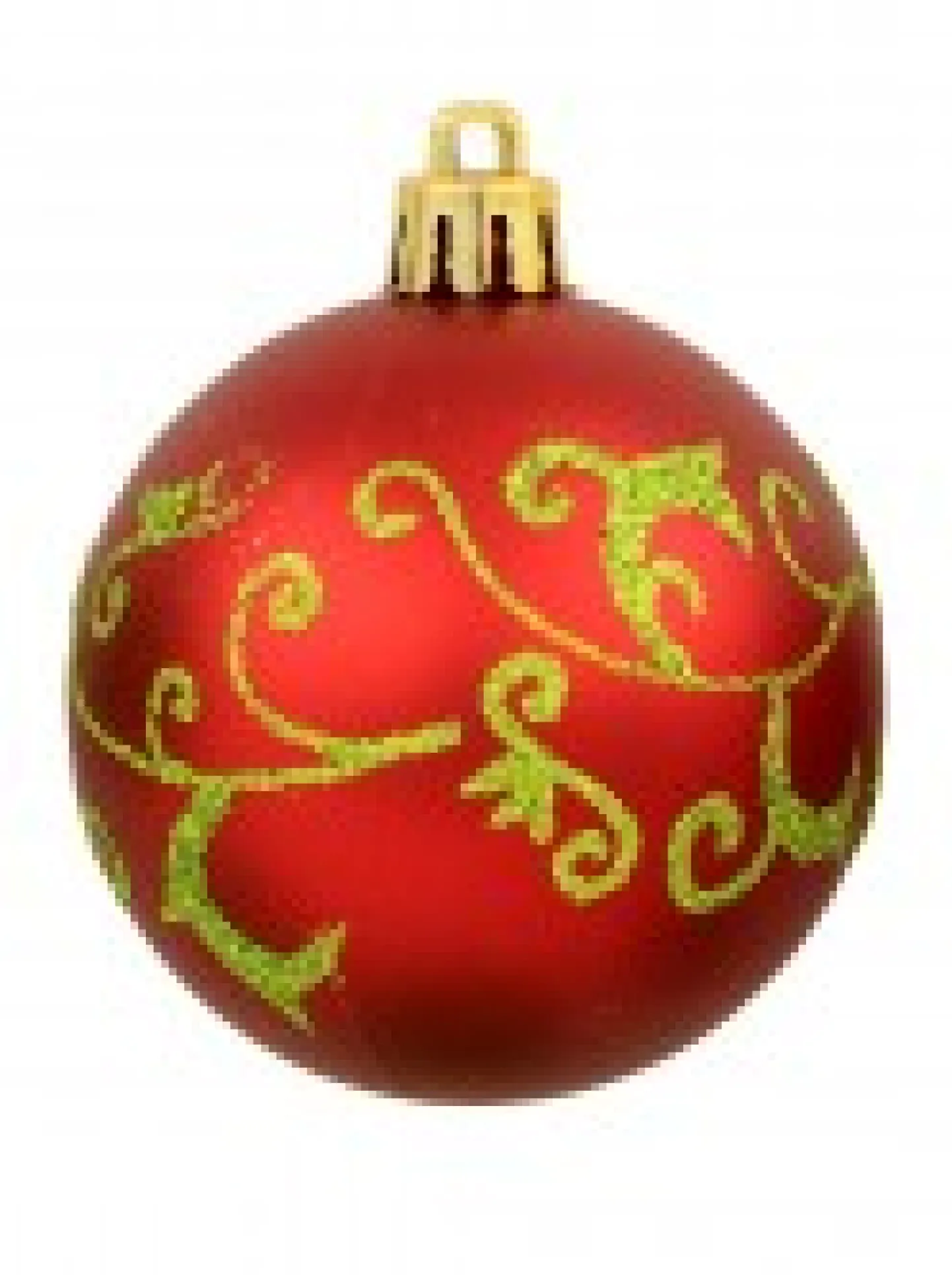 Best Christmas Warehouse Green & Red Christmas Baubles With 4 Glitter Designs & Shiny - 9 X 60Mm