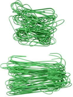 Discount Christmas Warehouse Green Wire Reusable Christmas Decoration & Ornament Hanger - 100 Pack
