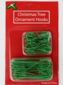 Discount Christmas Warehouse Green Wire Reusable Christmas Decoration & Ornament Hanger - 100 Pack