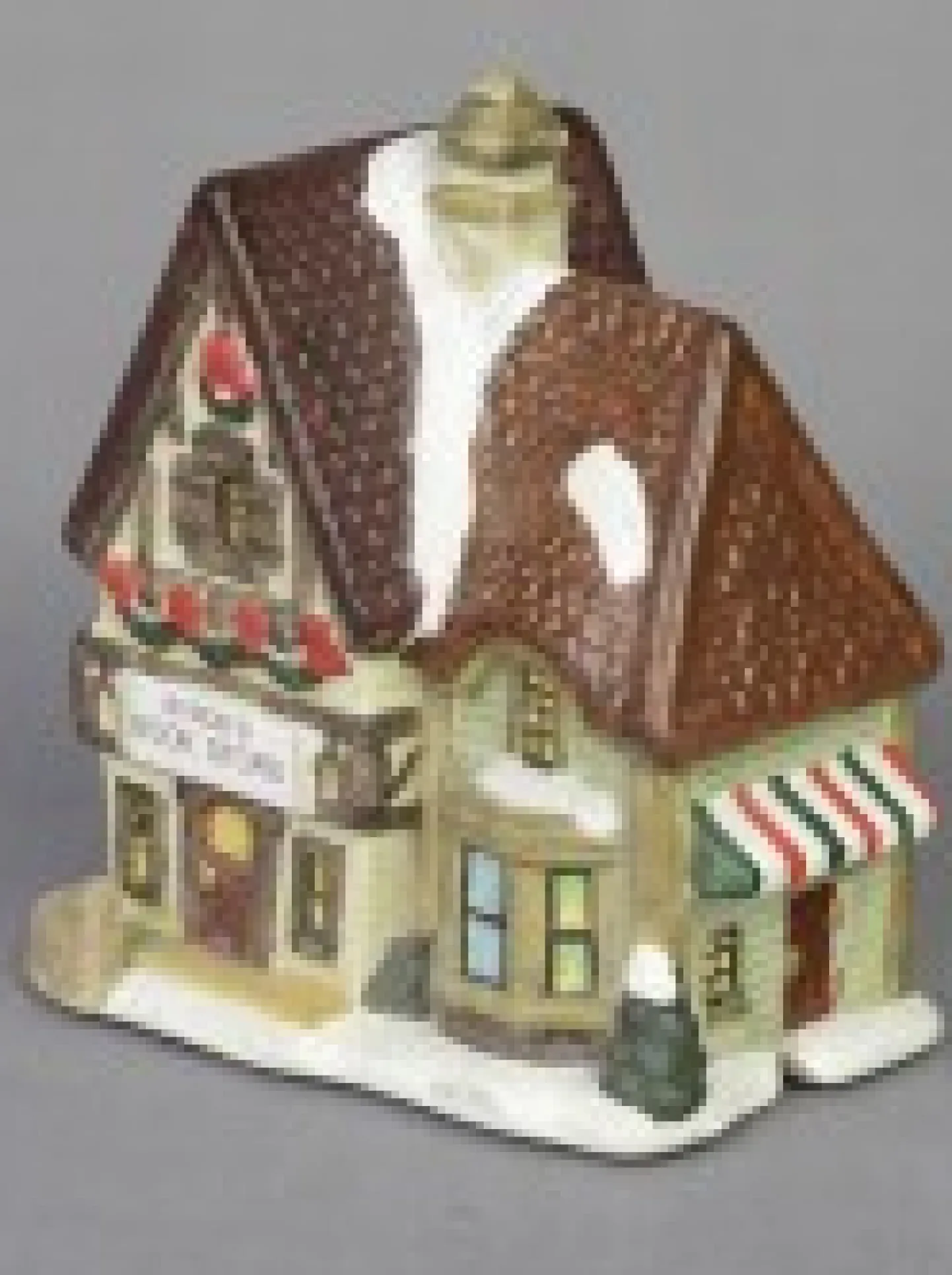 Sale Christmas Warehouse Large Christmas Village Scene With Church, Shops & Figurines - 17 Piece