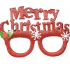 Cheap Christmas Warehouse Merry Christmas Fun Novelty Red Glitter Glasses - One Size Fits Most