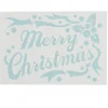 New Christmas Warehouse Merry Christmas Reusable Spray Snow Stencil Christmas Decoration - 50Cm