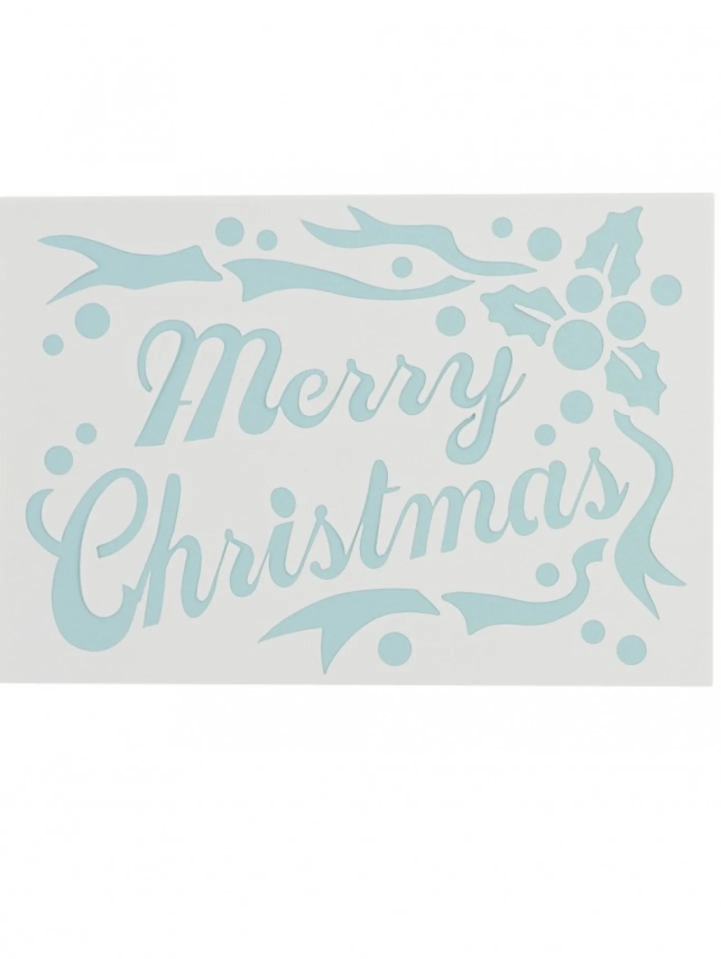 New Christmas Warehouse Merry Christmas Reusable Spray Snow Stencil Christmas Decoration - 50Cm