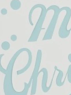 New Christmas Warehouse Merry Christmas Reusable Spray Snow Stencil Christmas Decoration - 50Cm