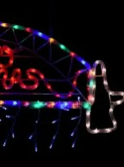 Discount Christmas Warehouse Merry Christmas Sydney Harbour Bridge Rope Light Silhouette - 95Cm