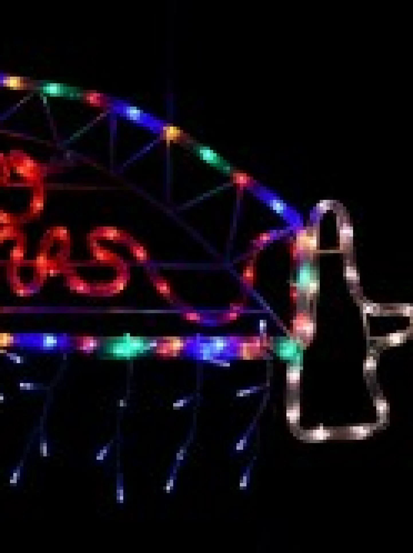 Discount Christmas Warehouse Merry Christmas Sydney Harbour Bridge Rope Light Silhouette - 95Cm