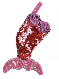 Discount Christmas Warehouse Mini Mermaid Tail With Pink Sequins Christmas Stockings - 3 X 20Cm